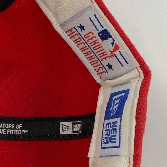 New Era 59Fifty St. Louis Cardinals Fitted Hat Solid Red MLB Cap Sz 7 1/8 3214 - Picture 11 of 11